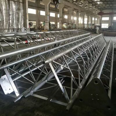 WireTower có dây cực cao để phát sóng truyền hình vô tuyến tầm xa ANSI/TIA-222 Cột lưới chắc chắn tiêu chuẩn với hệ thống neo bằng thép cường lực
